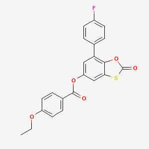 7-(4-Fluorophenyl)-2-oxo-1,3-benzoxathiol-5-yl 4-ethoxybenzoate