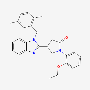 4-[1-(2,5-dimethylbenzyl)-1H-benzimidazol-2-yl]-1-(2-ethoxyphenyl)pyrrolidin-2-one