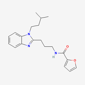 N-{3-[1-(3-methylbutyl)-1H-benzimidazol-2-yl]propyl}furan-2-carboxamide