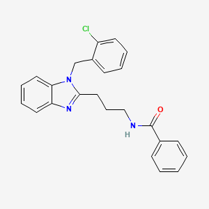 N-{3-[1-(2-chlorobenzyl)-1H-benzimidazol-2-yl]propyl}benzamide