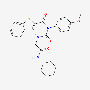 N-cyclohexyl-2-[3-(4-methoxyphenyl)-2,4-dioxo-3,4-dihydro[1]benzothieno[3,2-d]pyrimidin-1(2H)-yl]acetamide