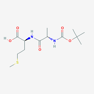molecular formula C13H24N2O5S B1142173 (2S)-2-[[(2S)-2-[(2-methylpropan-2-yl)oxycarbonylamino]propanoyl]amino]-4-methylsulfanylbutanoic acid CAS No. 117823-40-2