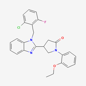 4-[1-(2-chloro-6-fluorobenzyl)-1H-benzimidazol-2-yl]-1-(2-ethoxyphenyl)pyrrolidin-2-one