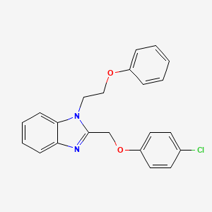 2-[(4-chlorophenoxy)methyl]-1-(2-phenoxyethyl)-1H-benzimidazole