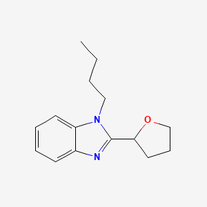 molecular formula C15H20N2O B11421803 1-butyl-2-(tetrahydrofuran-2-yl)-1H-benzimidazole 