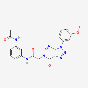 N-(3-acetamidophenyl)-2-(3-(3-methoxyphenyl)-7-oxo-3H-[1,2,3]triazolo[4,5-d]pyrimidin-6(7H)-yl)acetamide