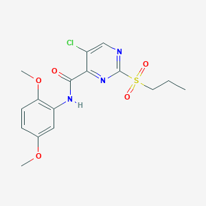 5-chloro-N-(2,5-dimethoxyphenyl)-2-(propylsulfonyl)pyrimidine-4-carboxamide