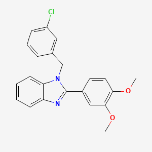 1-(3-chlorobenzyl)-2-(3,4-dimethoxyphenyl)-1H-benzimidazole