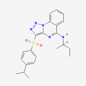 N-(butan-2-yl)-3-{[4-(propan-2-yl)phenyl]sulfonyl}[1,2,3]triazolo[1,5-a]quinazolin-5-amine