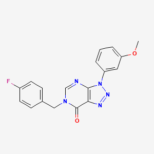 6-(4-fluorobenzyl)-3-(3-methoxyphenyl)-3H-[1,2,3]triazolo[4,5-d]pyrimidin-7(6H)-one