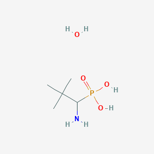 molecular formula C5H14NO3P B1142208 (1-氨基-2,2-二甲基丙基)膦酸水合物 CAS No. 125078-15-1