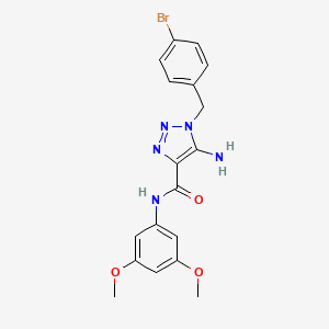 5-amino-1-(4-bromobenzyl)-N-(3,5-dimethoxyphenyl)-1H-1,2,3-triazole-4-carboxamide