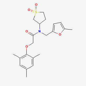 N-(1,1-dioxidotetrahydrothiophen-3-yl)-N-[(5-methylfuran-2-yl)methyl]-2-(2,4,6-trimethylphenoxy)acetamide