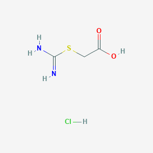 molecular formula C₃H₇ClN₂O₂S B1142215 2-(Carbamimidoylthio)acetic acid hydrochloride CAS No. 5425-78-5