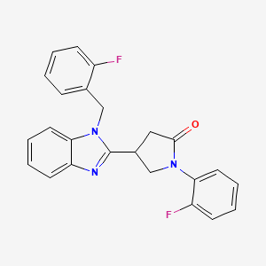 4-[1-(2-fluorobenzyl)-1H-benzimidazol-2-yl]-1-(2-fluorophenyl)pyrrolidin-2-one