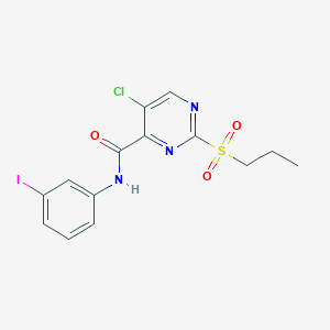 5-chloro-N-(3-iodophenyl)-2-(propylsulfonyl)pyrimidine-4-carboxamide