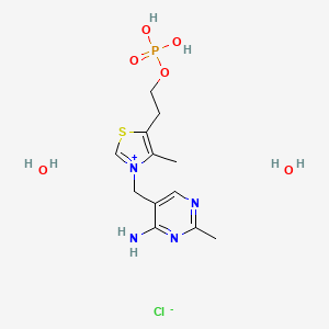 molecular formula C12H18N4O4PS.Cl.2H2O B1142218 Thiamine phosphate CAS No. 273724-21-3