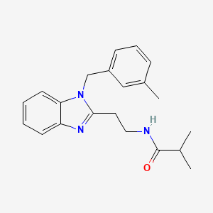 2-methyl-N-{2-[1-(3-methylbenzyl)-1H-benzimidazol-2-yl]ethyl}propanamide