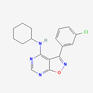 3-(3-chlorophenyl)-N-cyclohexylisoxazolo[5,4-d]pyrimidin-4-amine