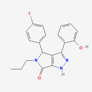 4-(4-fluorophenyl)-3-(2-hydroxyphenyl)-5-propyl-4,5-dihydropyrrolo[3,4-c]pyrazol-6(1H)-one