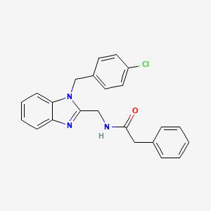 N-{[1-(4-chlorobenzyl)-1H-benzimidazol-2-yl]methyl}-2-phenylacetamide