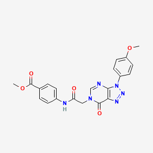 methyl 4-(2-(3-(4-methoxyphenyl)-7-oxo-3H-[1,2,3]triazolo[4,5-d]pyrimidin-6(7H)-yl)acetamido)benzoate