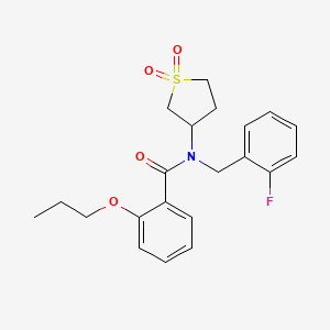 N-(1,1-dioxidotetrahydrothiophen-3-yl)-N-(2-fluorobenzyl)-2-propoxybenzamide