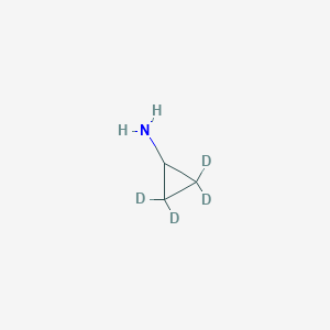 molecular formula C₃H₃D₄N B1142235 Cyclopropyl-2,2,3,3-d4-amine CAS No. 1051418-97-3