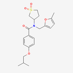 N-(1,1-dioxidotetrahydrothiophen-3-yl)-N-[(5-methylfuran-2-yl)methyl]-4-(2-methylpropoxy)benzamide