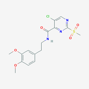 5-chloro-N-[2-(3,4-dimethoxyphenyl)ethyl]-2-(methylsulfonyl)pyrimidine-4-carboxamide