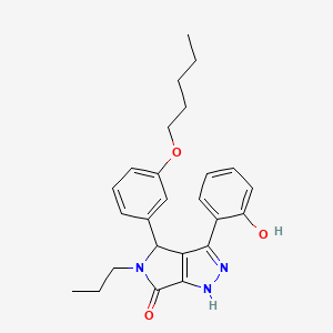 3-(2-hydroxyphenyl)-4-[3-(pentyloxy)phenyl]-5-propyl-4,5-dihydropyrrolo[3,4-c]pyrazol-6(1H)-one