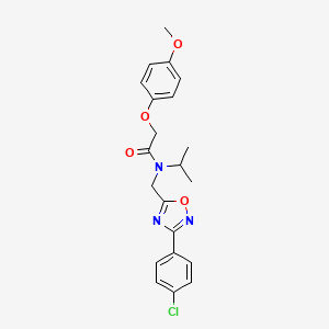 N-{[3-(4-chlorophenyl)-1,2,4-oxadiazol-5-yl]methyl}-2-(4-methoxyphenoxy)-N-(propan-2-yl)acetamide