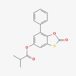 2-Oxo-7-phenyl-1,3-benzoxathiol-5-yl 2-methylpropanoate