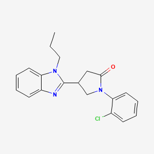 1-(2-chlorophenyl)-4-(1-propyl-1H-benzimidazol-2-yl)pyrrolidin-2-one