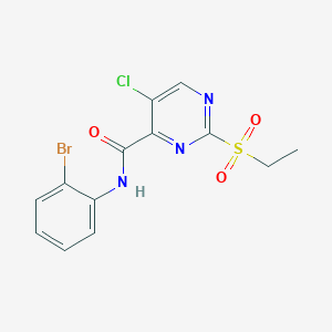 N-(2-bromophenyl)-5-chloro-2-(ethylsulfonyl)pyrimidine-4-carboxamide