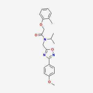 N-{[3-(4-methoxyphenyl)-1,2,4-oxadiazol-5-yl]methyl}-2-(2-methylphenoxy)-N-(propan-2-yl)acetamide