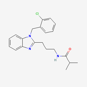 N-{3-[1-(2-chlorobenzyl)-1H-benzimidazol-2-yl]propyl}-2-methylpropanamide