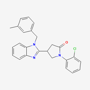 1-(2-chlorophenyl)-4-[1-(3-methylbenzyl)-1H-benzimidazol-2-yl]pyrrolidin-2-one