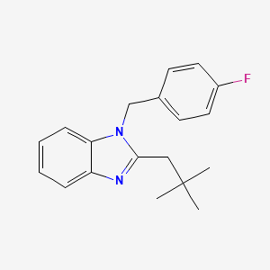 2-(2,2-dimethylpropyl)-1-(4-fluorobenzyl)-1H-benzimidazole