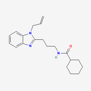 N-{3-[1-(prop-2-en-1-yl)-1H-benzimidazol-2-yl]propyl}cyclohexanecarboxamide