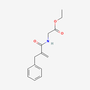 molecular formula C₁₄H₁₇NO₃ B1142260 [[2-methylene-1-oxo-3-phenylpropyl]amino]acetic Acid Ethyl Ester CAS No. 660848-81-7