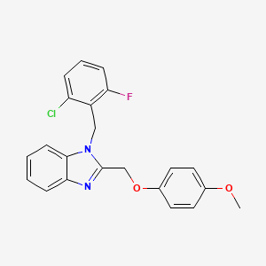 1-(2-chloro-6-fluorobenzyl)-2-[(4-methoxyphenoxy)methyl]-1H-benzimidazole