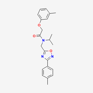 2-(3-methylphenoxy)-N-{[3-(4-methylphenyl)-1,2,4-oxadiazol-5-yl]methyl}-N-(propan-2-yl)acetamide