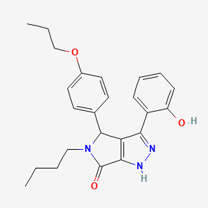 5-butyl-3-(2-hydroxyphenyl)-4-(4-propoxyphenyl)-4,5-dihydropyrrolo[3,4-c]pyrazol-6(1H)-one