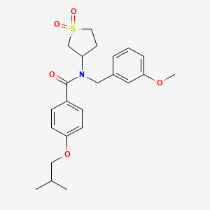 N-(1,1-dioxidotetrahydrothiophen-3-yl)-N-(3-methoxybenzyl)-4-(2-methylpropoxy)benzamide