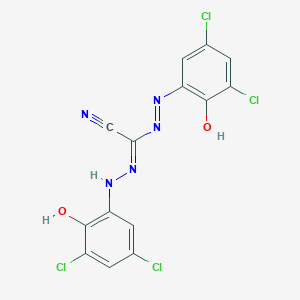 molecular formula C14H7Cl4N5O2 B1142274 1,5-双-(3,5-二氯-2-羟基-苯基)-腙-3-腈 CAS No. 114592-65-3