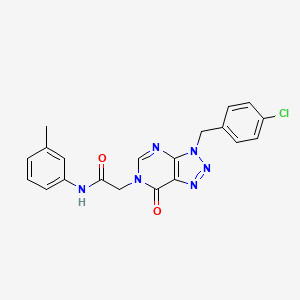 2-[3-(4-chlorobenzyl)-7-oxo-3,7-dihydro-6H-[1,2,3]triazolo[4,5-d]pyrimidin-6-yl]-N-(3-methylphenyl)acetamide