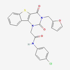 N-(4-chlorophenyl)-2-[3-(2-furylmethyl)-2,4-dioxo-3,4-dihydro[1]benzothieno[3,2-d]pyrimidin-1(2H)-yl]acetamide