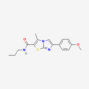 6-(4-methoxyphenyl)-3-methyl-N-propylimidazo[2,1-b][1,3]thiazole-2-carboxamide