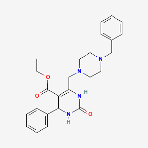 Ethyl 6-[(4-benzylpiperazin-1-yl)methyl]-2-oxo-4-phenyl-1,2,3,4-tetrahydropyrimidine-5-carboxylate